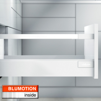 Blum Antaro Silk White Saucepan Drawers