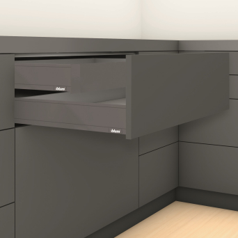 Blum Legrabox Carbon Black Inner Shallow Drawers