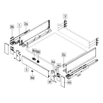 Blum Legrabox Inner Shallow Drawers