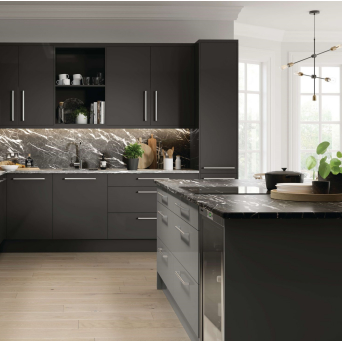 Firbeck Supergloss Dust Grey Kitchen