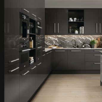 Firbeck Supergloss Graphite Kitchen