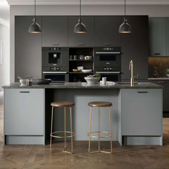 Firbeck Supermatt Dust Grey Kitchen