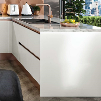 Firbeck Supermatt White Kitchen details