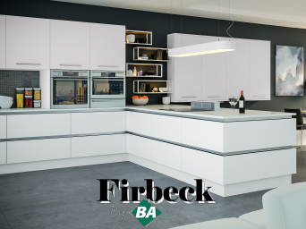 Firbeck Slab kitchen doors