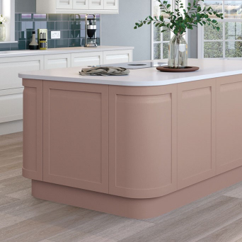 Grantham Dusky Pink and White Kitchen
