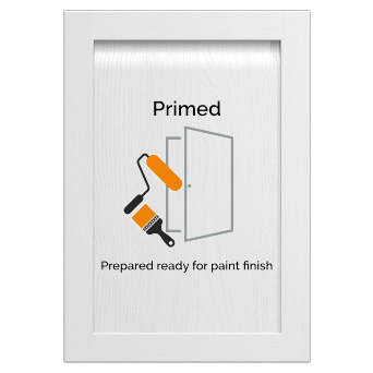 Grantham Handleless Primed kitchen doors