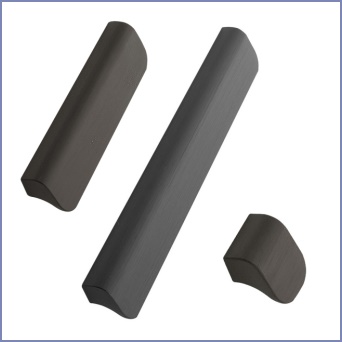 Fall Pull Handle - Brushed Matt black