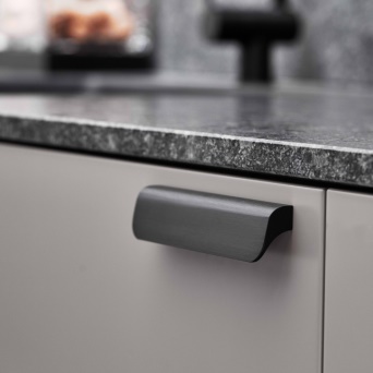 Fall Brushed Matt Black Handle fitted