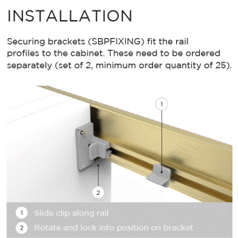 Gola Profile Fixing Clips detail