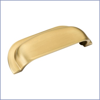 Hampton 96mm Cup Handle - Brushed Satin Brass