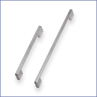Slim Square D Handle - Stainless Steel