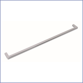 328 Square D Handle - Brushed Brass