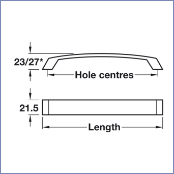 Tavistock Bow Handle dimensions