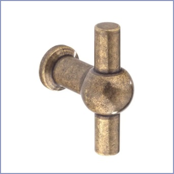 Weel Antique Bronze T-Bar Knob
