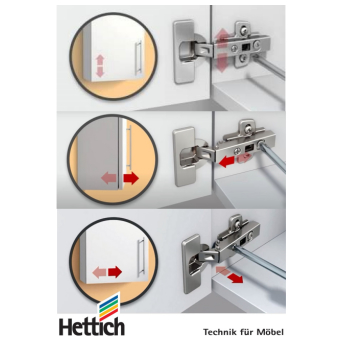 Hettich Hinges Adjustment details