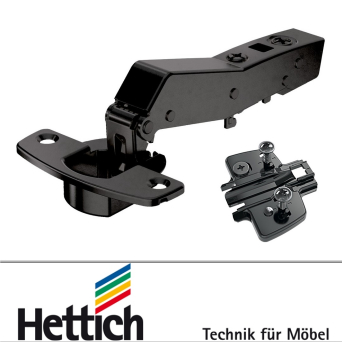 Hettich 45° Angled Soft-close Hinges BLACK