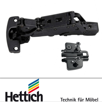 Hettich 165° Wide Angle Soft-close Hinges BLACK