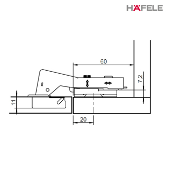 Hafele 110° Blind Corner Soft-close Hinge adjustment