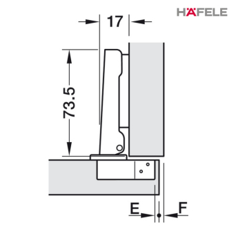 Hafele 110° Soft-close Hinge Specifications