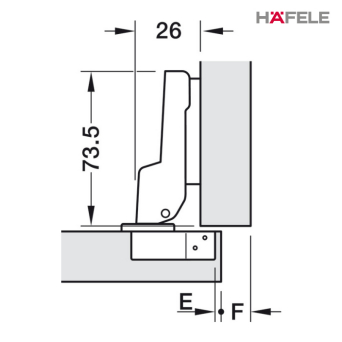 Hafele 110° Soft-close Hinge Specifications