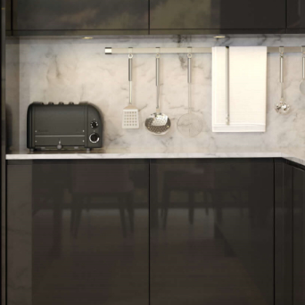 Jayline Supergloss Graphite Kitchen details