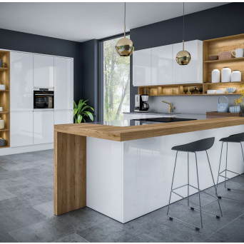 Jayline Supergloss White Kitchen