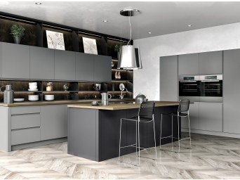 Lucente Matt Dust Grey kitchen doors