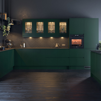 Lucente Matt Fir Green Kitchen