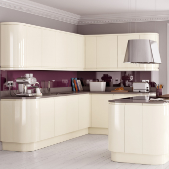 Lucente Gloss Cream Kitchen