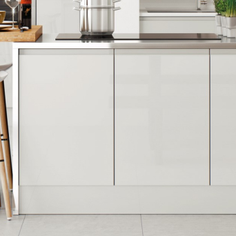 Lucente Gloss Light Grey Kitchen details