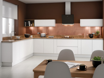 Lucente Matt White kitchen doors