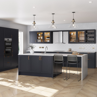 Newmarket Timber Indigo Blue Kitchen