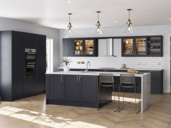 Newmarket Indigo Blue Timber doors