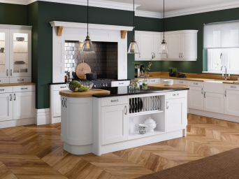 Oxford White kitchen doors