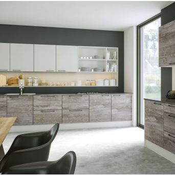 Valore Driftwood Light Grey Kitchen