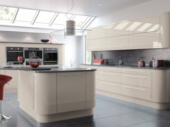 Vivo High Gloss Cashmere kitchen doors