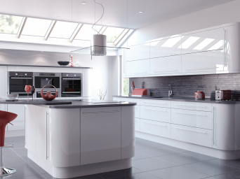 Vivo High Gloss White kitchen doors