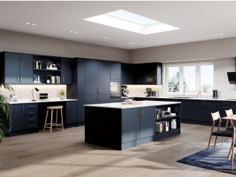 Vivo Matt Azure Blue kitchen doors