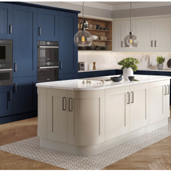 Wilton Oakgrain Azure Blue Kitchen