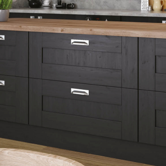 Wilton Oakgrain Graphite Kitchen details