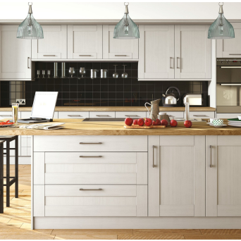 Wilton Oakgrain Light Grey Kitchen