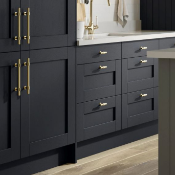 Wilton Oakgrain Navy Blue Kitchen details
