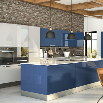 Zurfiz Ultragloss Baltic Blue Kitchen