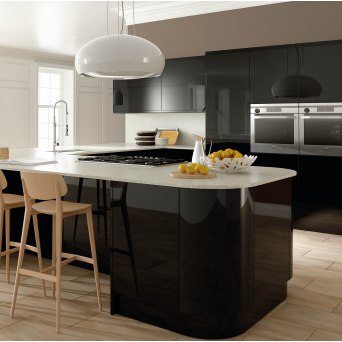 Zurfiz Ultragloss Black Kitchen