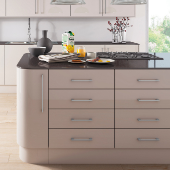 Zurfiz Ultragloss Cashmere Kitchen details