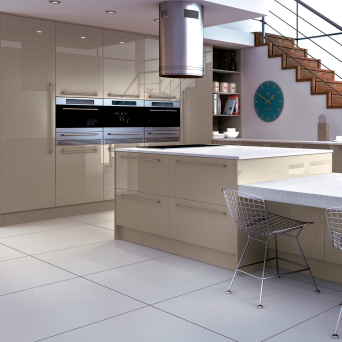 Zurfiz Ultragloss Metallic Champagne Kitchen