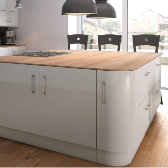 Zurfiz Ultragloss Light Grey Kitchen details