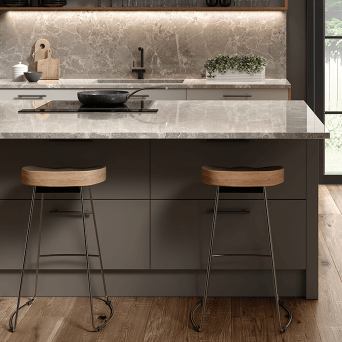 Zurfiz Serica Matt Taupe Kitchen details