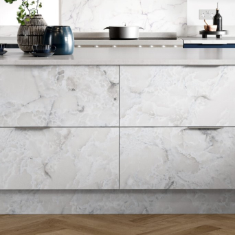 Zurfiz Supermatt Cascade Blue Kitchen details