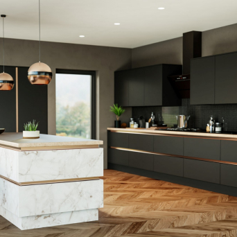 Zurfiz Supermatt Cascade Sandstone Kitchen